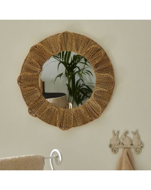 Miroir Folie naturel  - D.55x7.5 cm