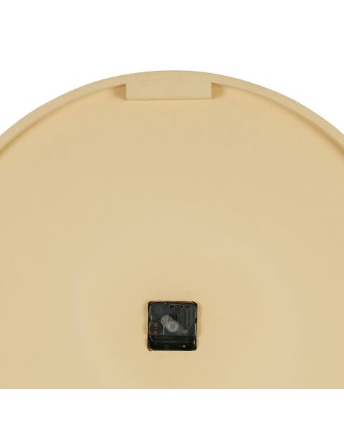 Horloge murale Ladret naturel/blanc  - D.60 cm