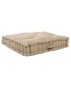 Coussin de sol Chambray beige  - 60x61x10 cm