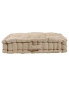 Coussin de sol Chambray beige  - 60x61x10 cm