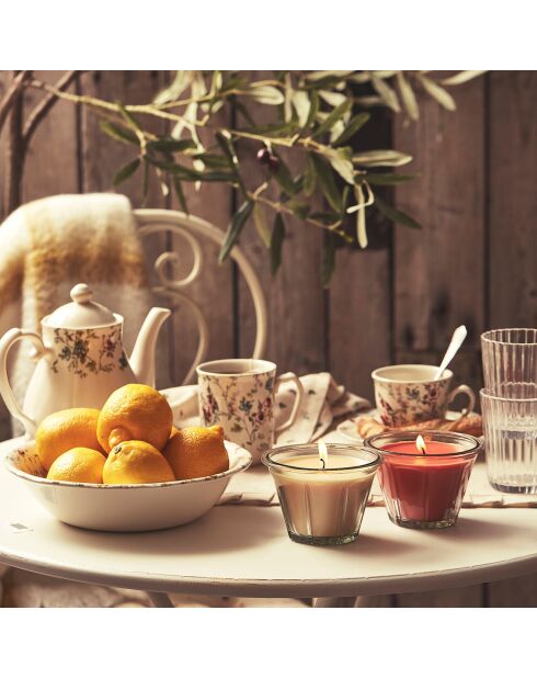 6 Mugs Fleurs Champêtres multicolores  - 11x8x10 cm