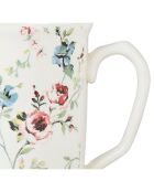 6 Mugs Fleurs Champêtres multicolores  - 11x8x10 cm