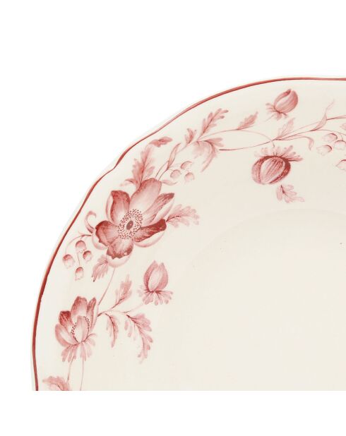 6 Coupelles Margaux rouges  - D.15.5x5 cm