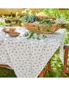 Tovaglia Louise rosa/verde - 250x160 cm