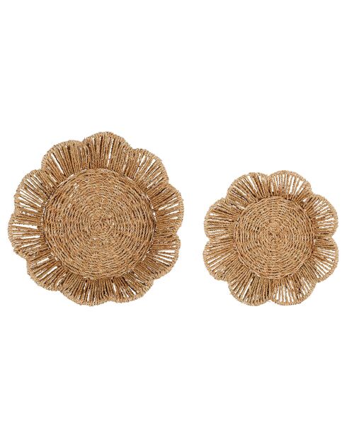 2 Corbeilles Chaumière naturel  - D.36x10.5