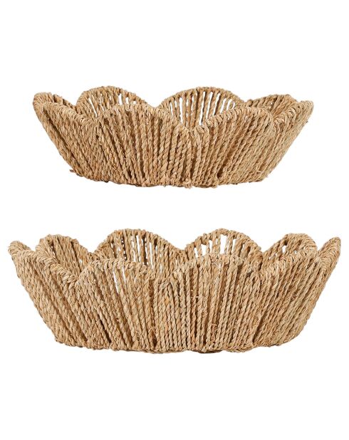 2 Corbeilles Chaumière naturel  - D.36x10.5