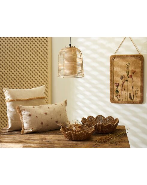 2 Corbeilles Chaumière naturel  - D.36x10.5