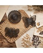 Brauner Untersetzer Rhodonea - D.20 cm