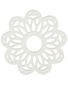 Dessous de plat Rhodonea blanc cassé  - D.20 cm