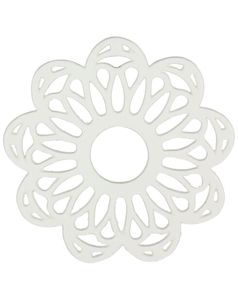 Dessous de plat Rhodonea blanc cassé  - D.20 cm