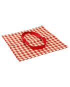 Sac de transport tarte Campagne rouge  - 40x40 cm