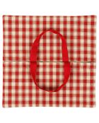 Sac de transport tarte Campagne rouge  - 40x40 cm