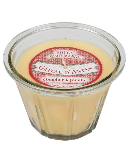 Bougie gourmande Gateau d'antan mandarine - 1 mèche 45h