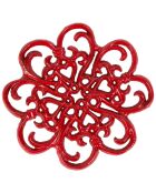 Sottopentola rosso Rhodonea - D.21x2 cm