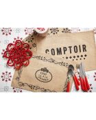 Sottopentola rosso Rhodonea - D.21x2 cm