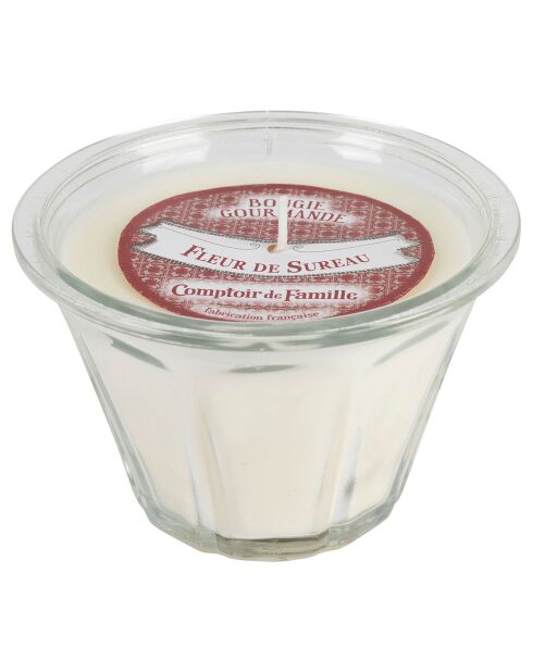 Bougie gourmande Sureau blanche - 1 mèche 45h