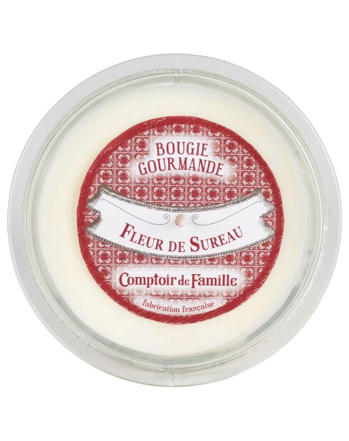 Bougie gourmande Sureau blanche - 1 mèche 45h