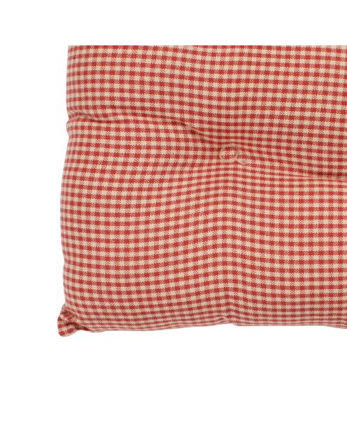 Galette de chaise Campagne rouge  - 40x40 cm