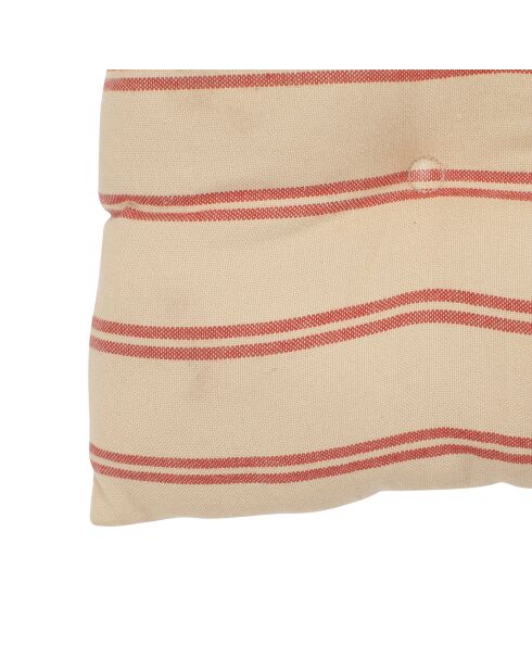 Galette de chaise Campagne rouge  - 40x40 cm