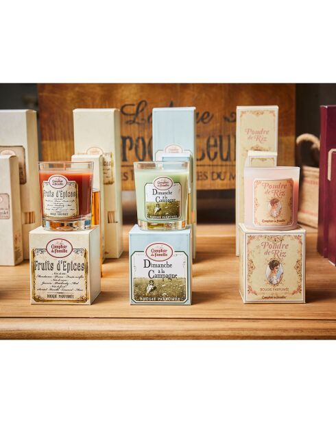 Bougie parfumée Fruits Epicés orange - 1 mèche 45h