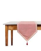 Chemin de table Mamie rouge  - 150x45 cm