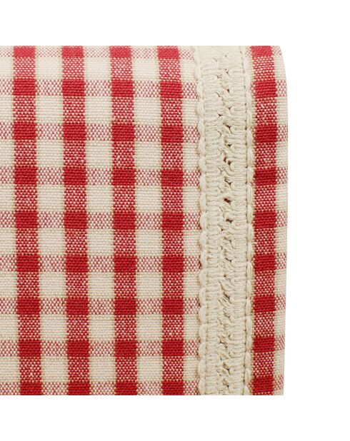 Chemin de table Mamie rouge  - 150x45 cm