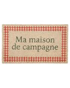 Paillasson maison de Campagne gris/rouge  - 73x43 cm