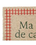 Paillasson maison de Campagne gris/rouge  - 73x43 cm