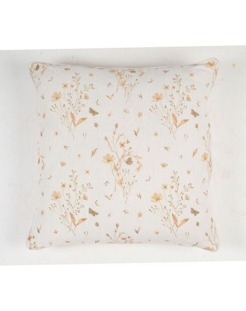 Coussin Louise rose/blanc  - 45x45 cm