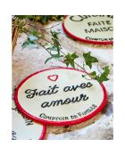 Salvamanteles Amour marfil - D.24.5 cm