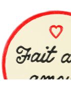 Salvamanteles Amour marfil - D.24.5 cm