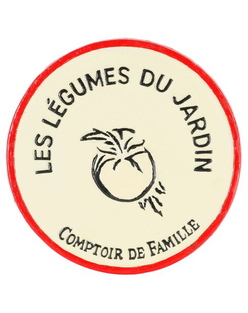 Dessous de plat Légume ivoire  - D.24.5 cm