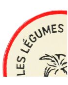 Dessous de plat Légume ivoire  - D.24.5 cm