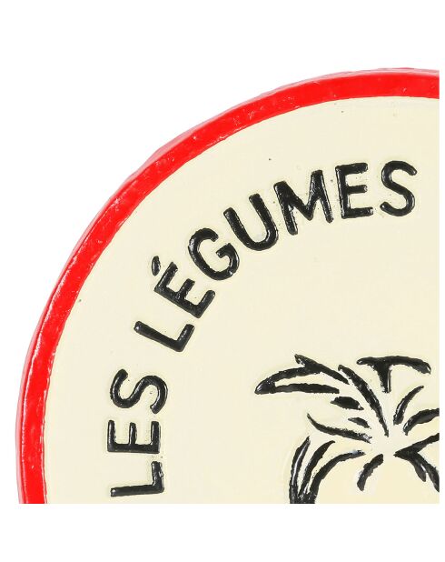 Dessous de plat Légume ivoire  - D.24.5 cm