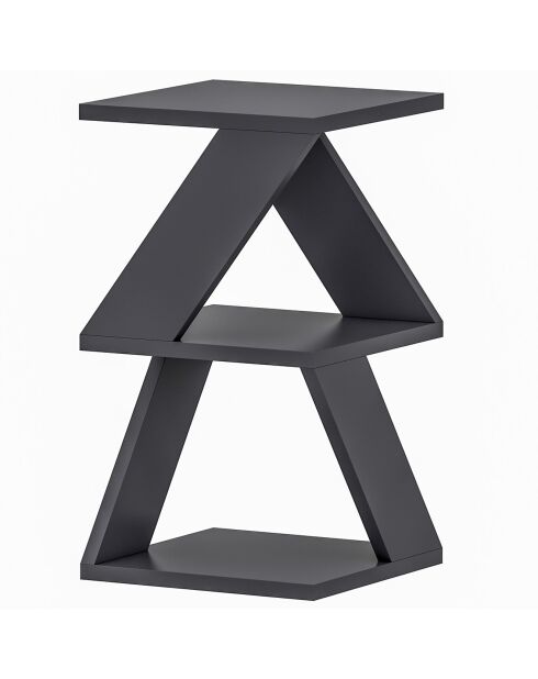 Table d'appoint Albéni anthracite - 30x50x30 cm