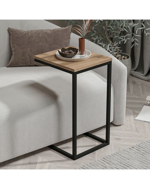 Table d'appoint Davin noyer - 35x65x40 cm