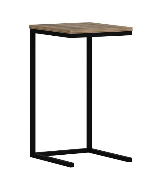 Table d'appoint Davin noyer - 35x65x40 cm
