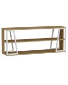 Meuble TV Lissa Rafli chêne/blanc - 123.6x30x48.6 cm