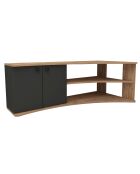 Meuble TV Termera pin/anthracite - 48.6x135x67.7 cm