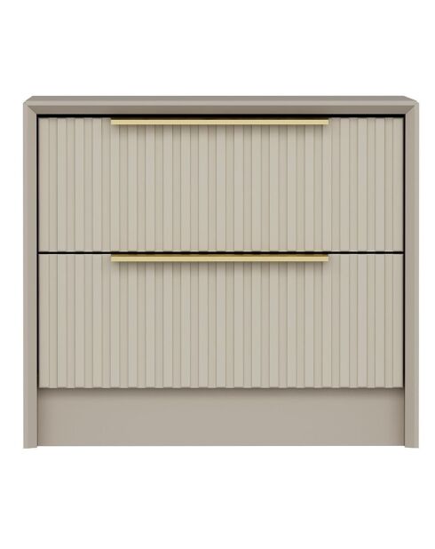Nachtkastje Kale Luxe 7938 stone - 53x45x45 cm