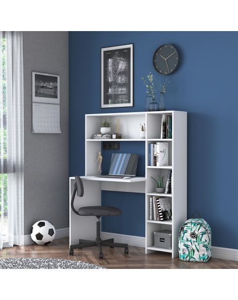 Bureau d'étude HA104 2063 blanc - 113.2x141.8x40 cm