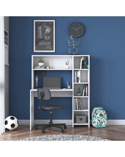 Bureau d'étude HA104 2063 blanc - 113.2x141.8x40 cm