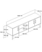 Meuble TV Exxen1586 chêne - 150x52x34 cm