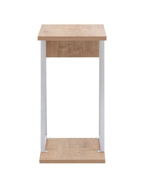 Table d'appoint Lissa chêne/blanc - 30x42x56.8 cm