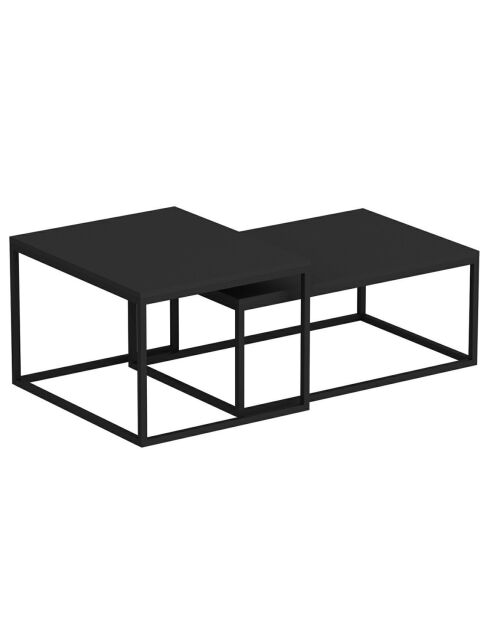 Mesa extraíble Léka negra - 72x45x37 cm