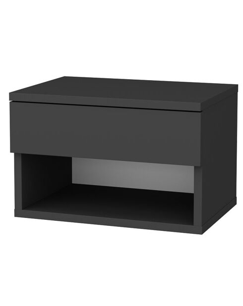 Table de nuit Jamot anthracite - 44.6x29x31.9 cm
