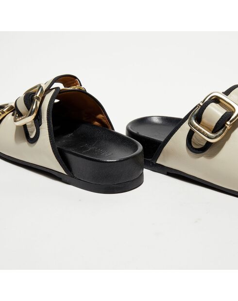 Mules en Cuir  Bono écrues