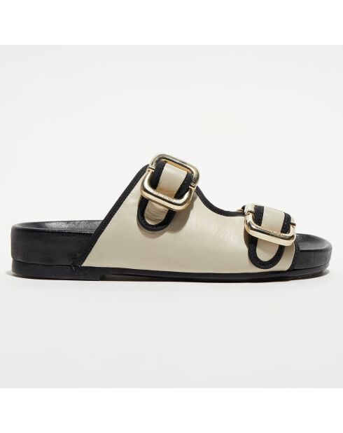 Mules en Cuir  Bono écrues