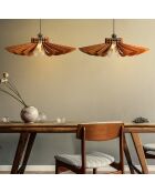 Suspension 159 noyer - D.52x11x45 cm