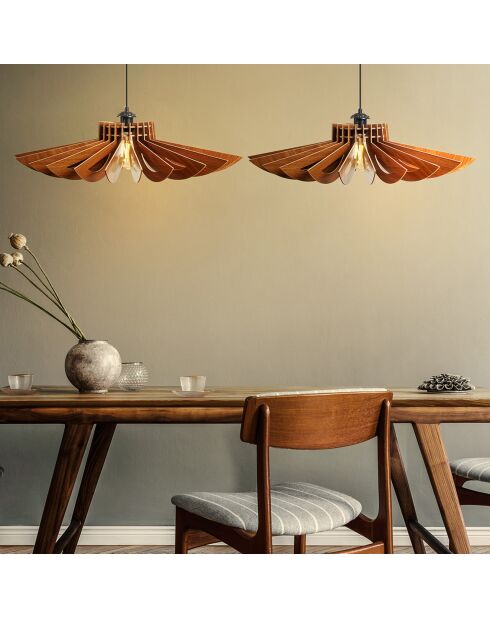 Suspension 159 noyer - D.52x11x45 cm